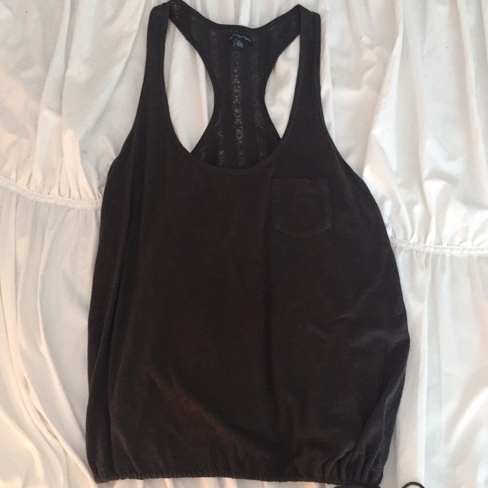 American Eagle Large Olive Green Racer Back tank